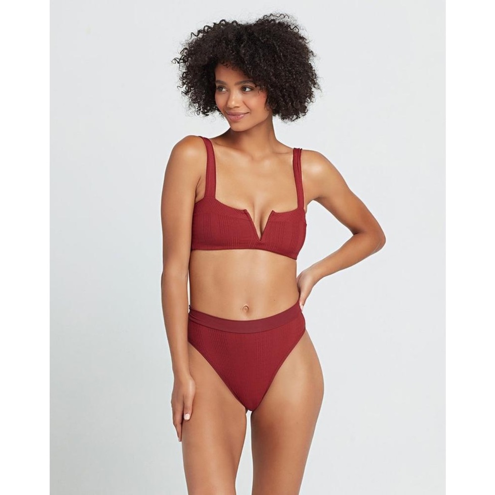 L*Space Pointelle Ribbed Frenchi Bikini Bottom